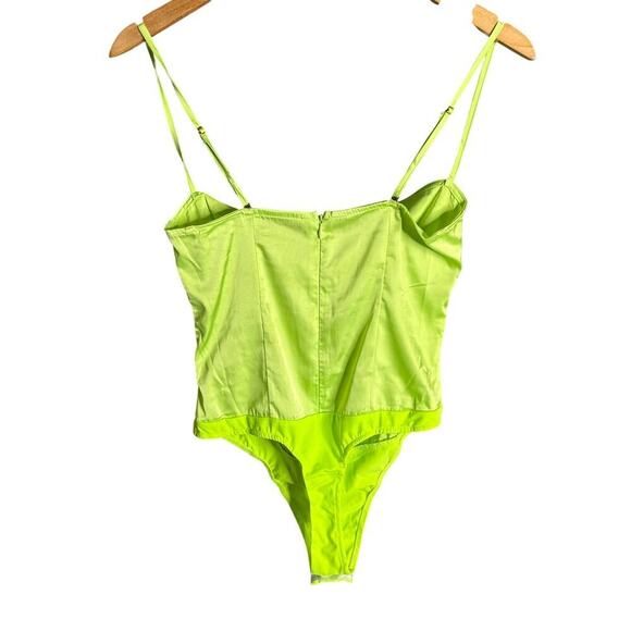 WeWoreWhat Strappy Bodysuit Sharp Green Size S - Picture 6 of 7